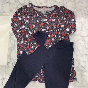 3T Osh Kosh Bgosh shirt and legging outfit